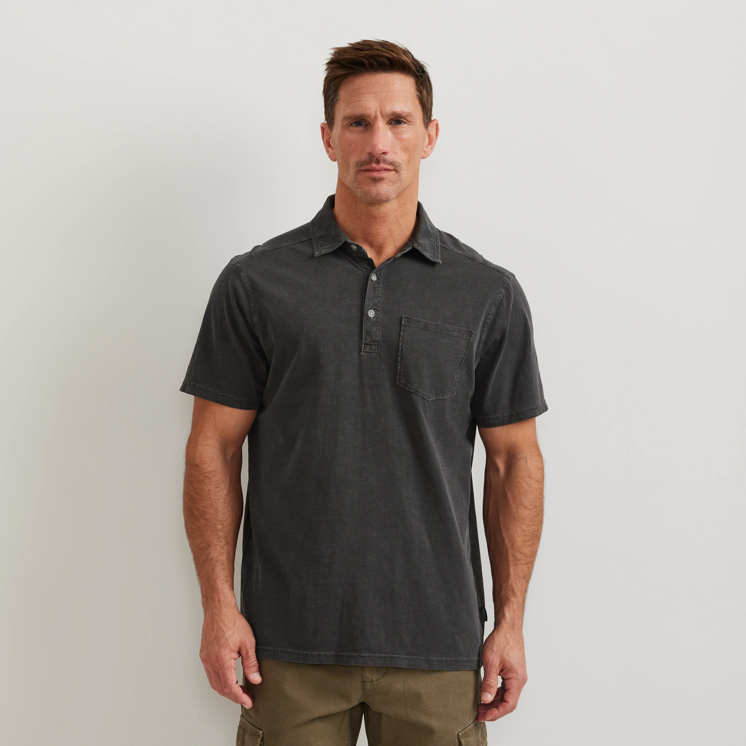Men's Sunwashed Cotton Pocket Polo