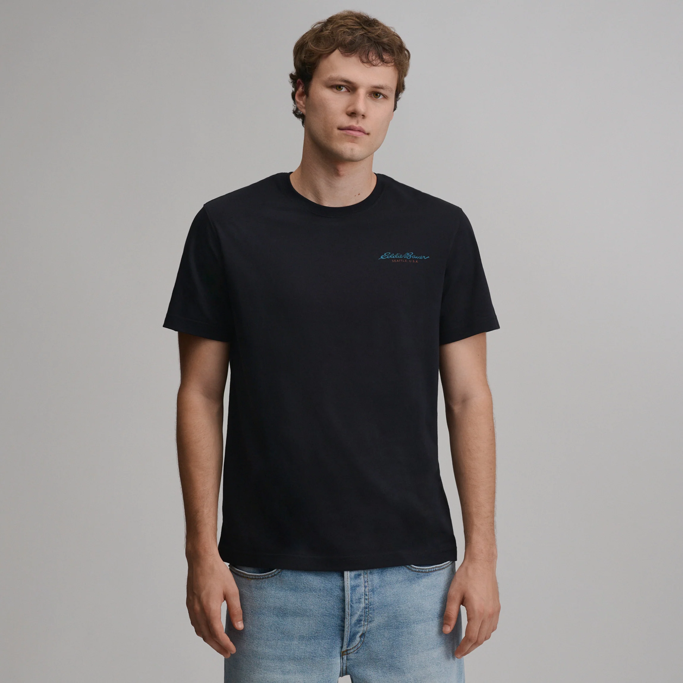 Men's EB Bauer Down Logo T-Shirt
