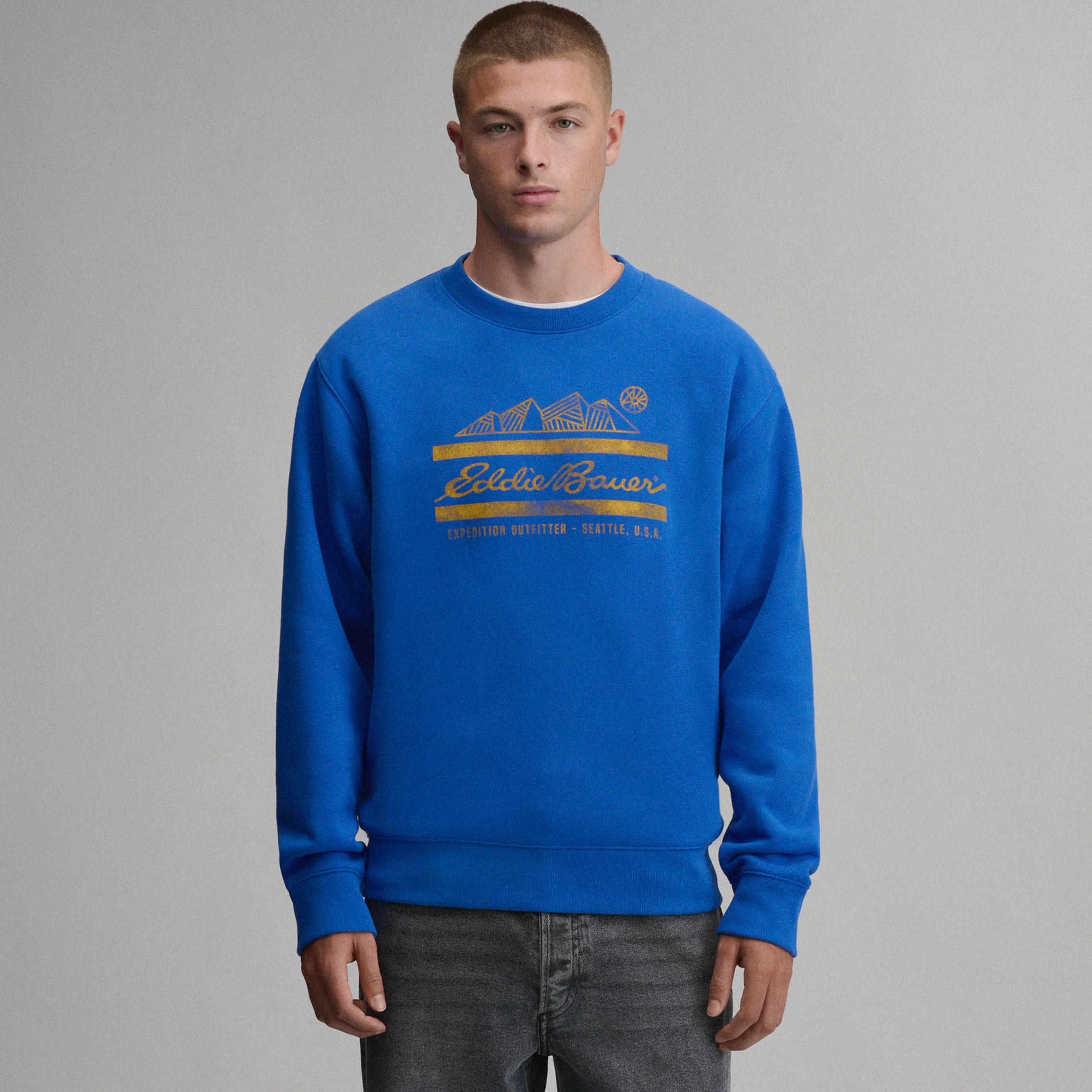 Men's The Vintage Soft Crew EB Script