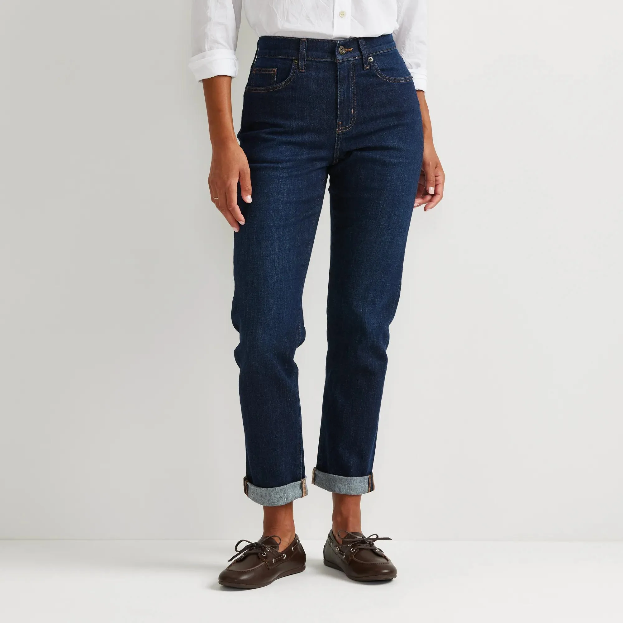 Women's Boyfriend Mid-Rise Slim Fit Jeans