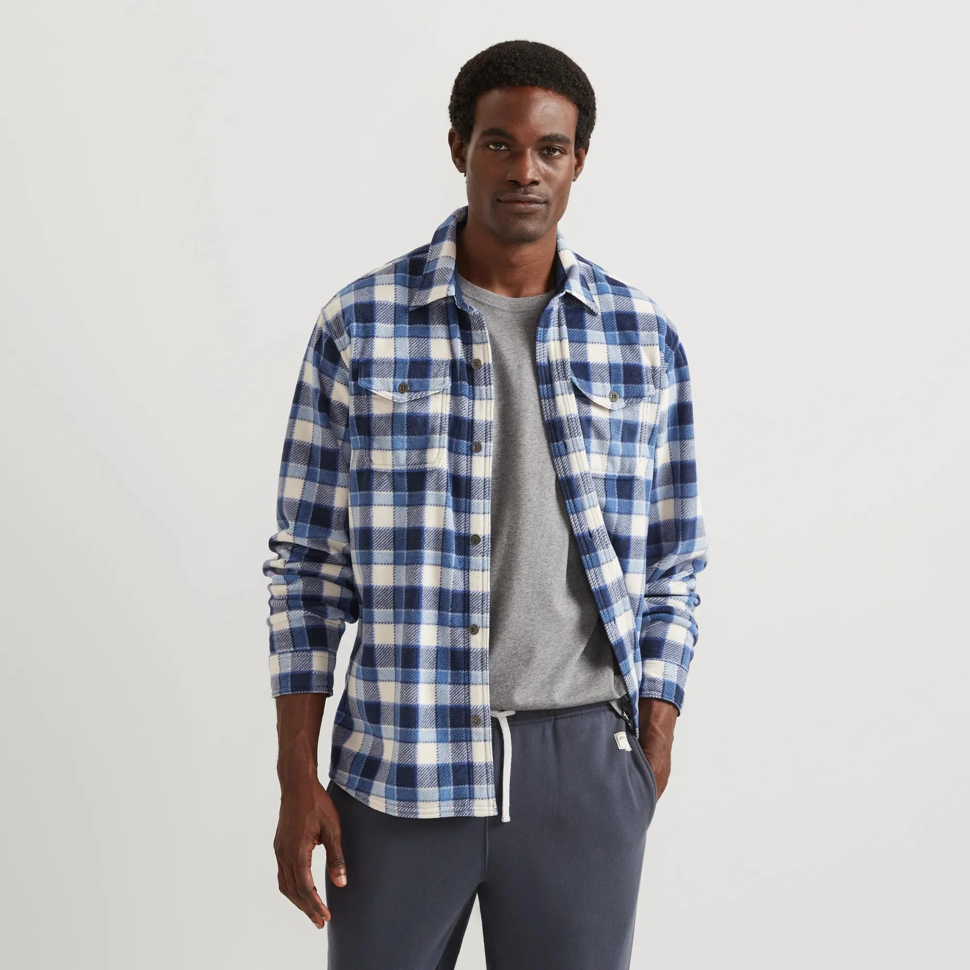 Men's Chutes Microfleece Long Sleeve Shirt - Print