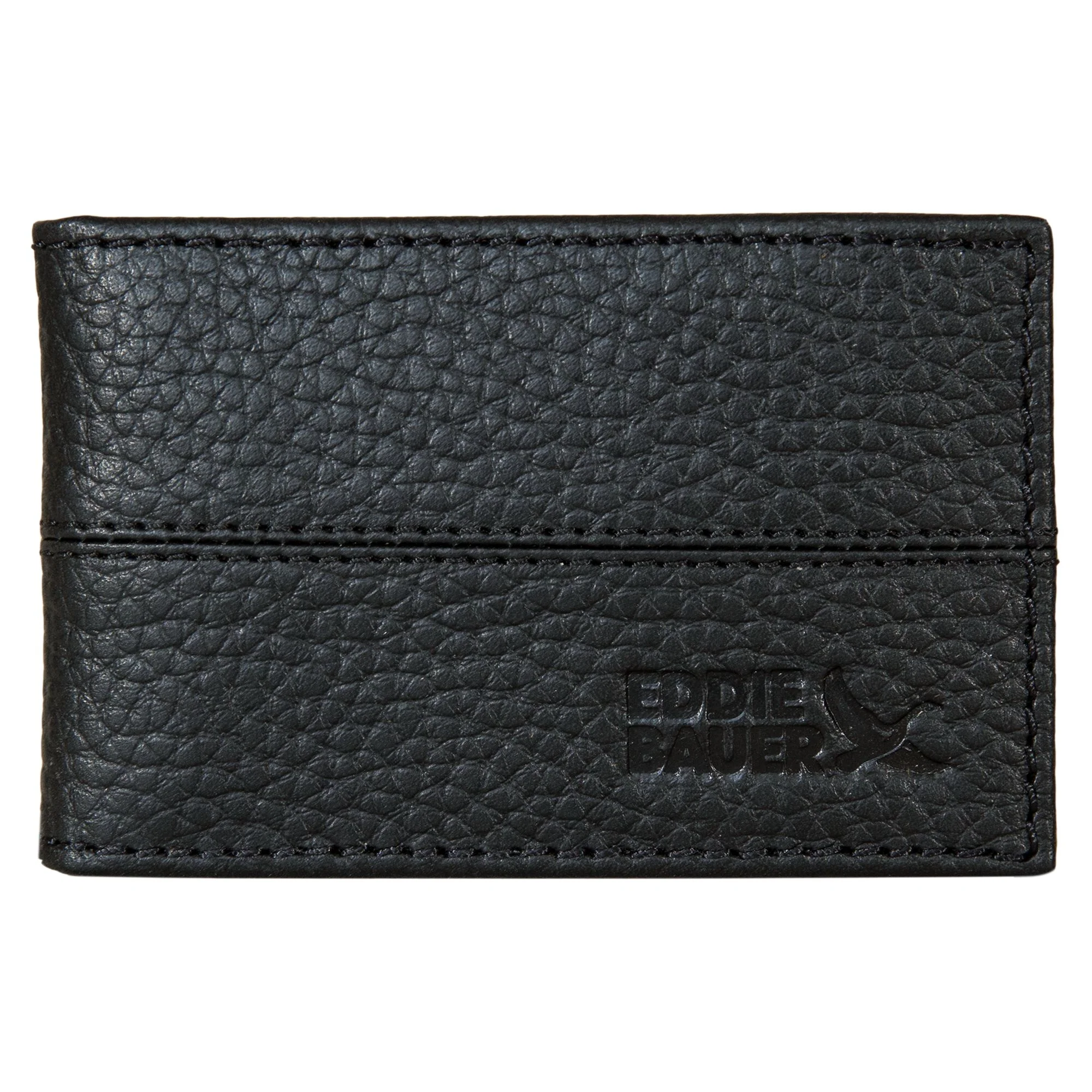 Rugged Leather Money Clip Bifold Wallet