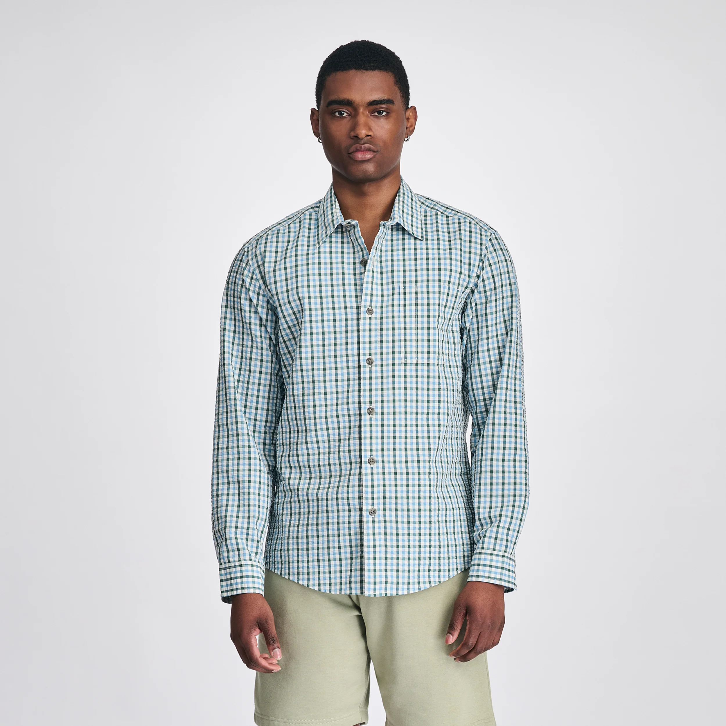 Men's Long-Sleeve Pack It 3.0 Seersucker Shirt