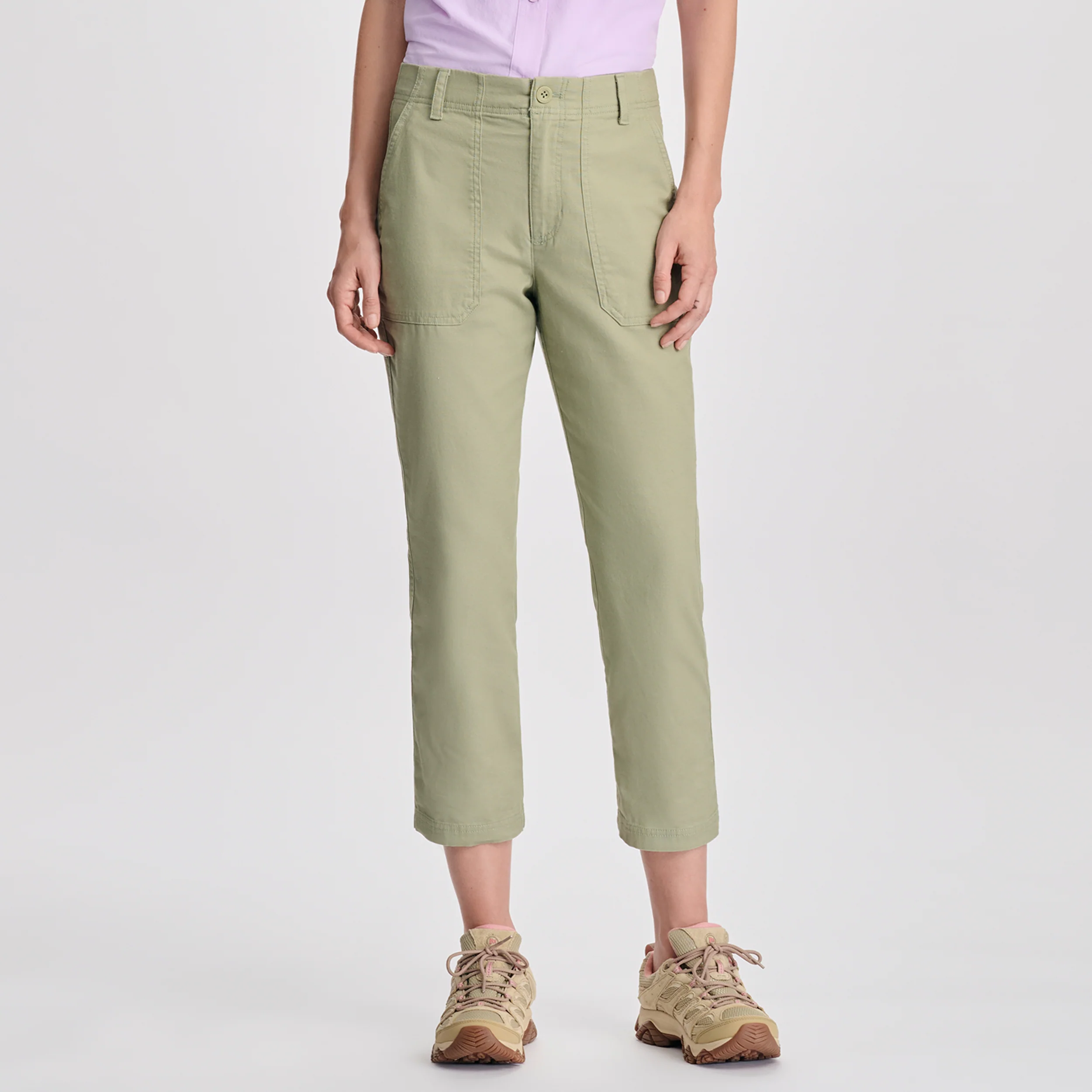 Women's Utility Stretch Canvas Kick Cropped Pants
