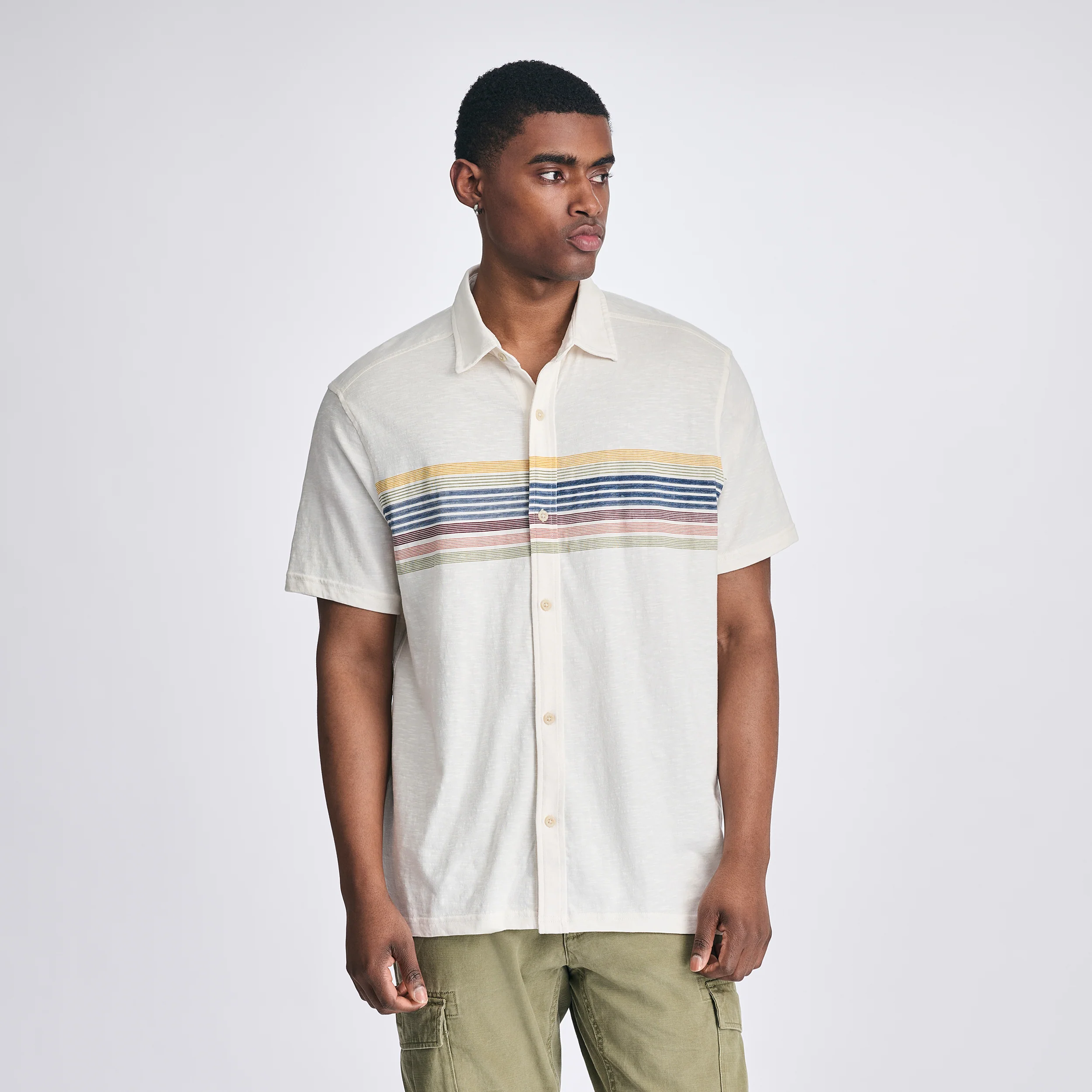 Men's Baja Knit Button-Up Shirt