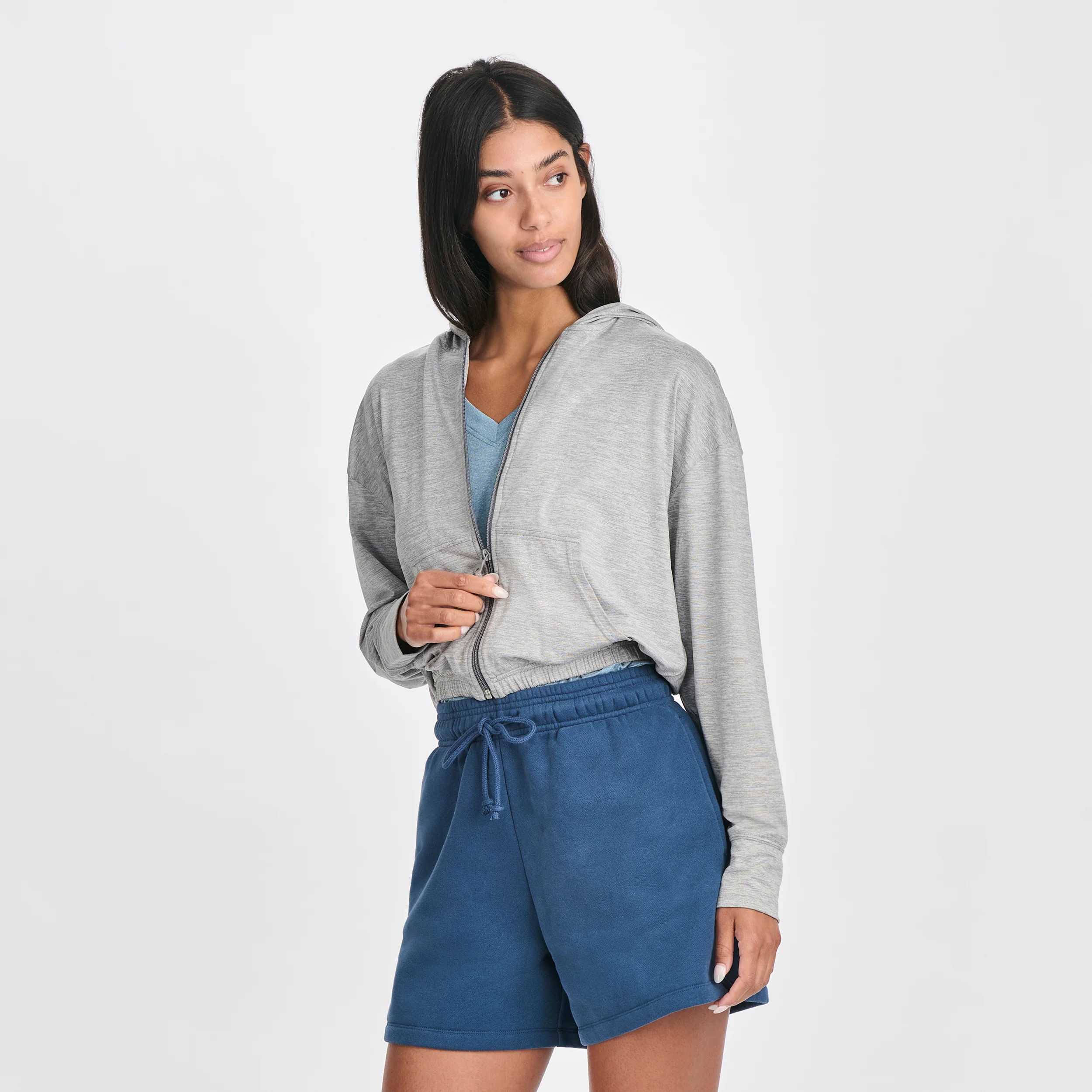 Women's Sightseer Cropped Full-Zip Hoodie